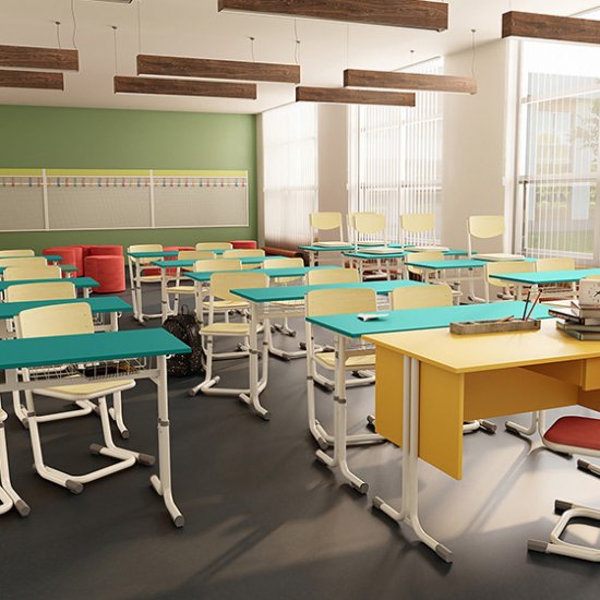 Állítható magasságú tanulószékek és tanulóasztalok