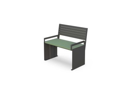 Forte támlás-karfás 1 személyes pad