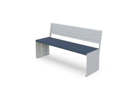 Forte támlás 2 személyes pad