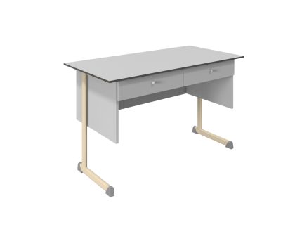 KEX 2 fiókos tanári asztal