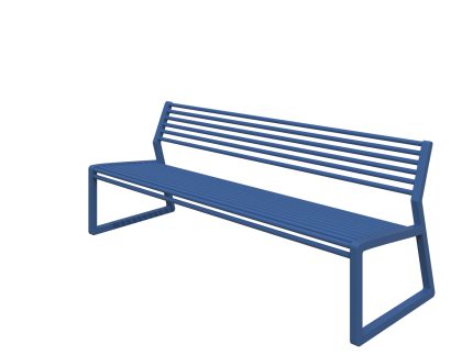 Riga támlás 3 személyes pad