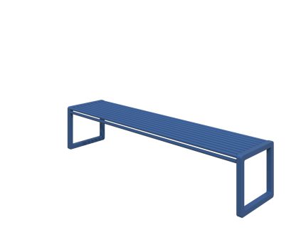 Riga támla nélküli 3 személyes pad