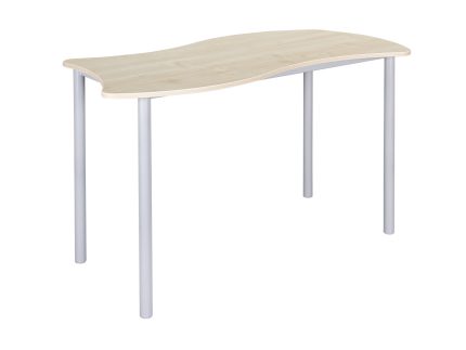 Hullám 2 személyes tanuló asztal