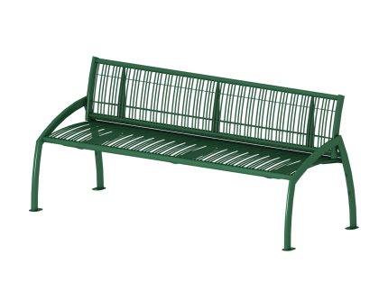 Madrid pad 3 személyes támlás rúdrácsos