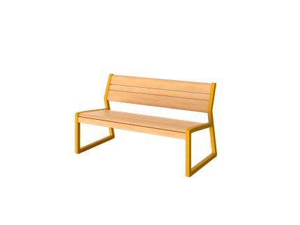 Trento 2 személyes támlás pad