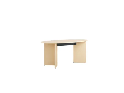 Laplábas tárgyalóasztal - 180x90 cm ovális, 8 fő részére