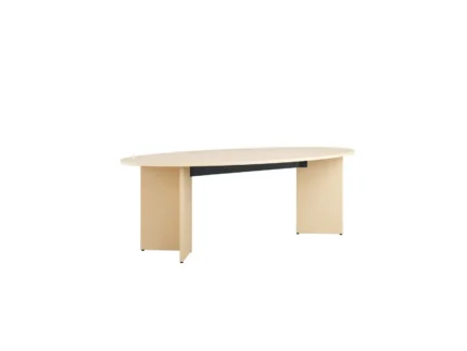 Laplábas tárgyalóasztal - 240x120 cm ovális, 10 fő részére