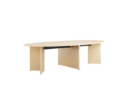 Laplábas tárgyalóasztal - 300x140 cm ovális, 12 fő részére